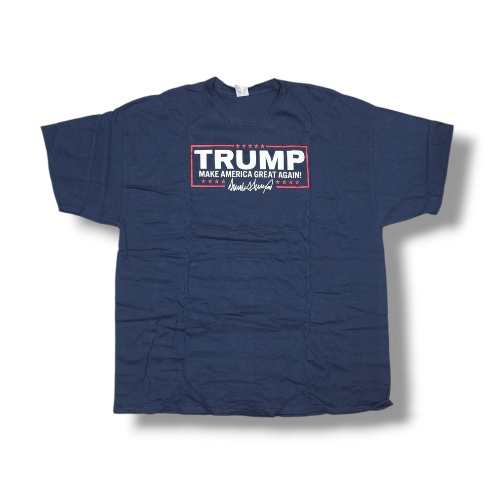 TRUMP MAKE AMERICA GREAT‎ AGAIN White House Gift Shop Navy T-Shirt Men's 2XL